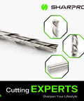 One Eighth Inch Shank Spiral Downcut Router Bit For Woodworking And CNC Solid Carbide End Mill For Inlay And Grooving
