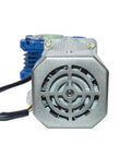 Front view of Electric AC Worm Gear Motor 180W With 1 To 15 Reducer 95 RPM Output Reversible Variable Speed 18mm Shaft Speed Controller