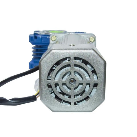 Front view of Electric AC Worm Gear Motor 180W With 1 To 15 Reducer 95 RPM Output Reversible Variable Speed 18mm Shaft Speed Controller