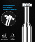 High Speed Steel HSS AL T Slot End Mill Cutter 6 Flute Woodruff Keyseat Cutter Half Round Keyway Milling Cutter Straight Shank 18x6x65mm