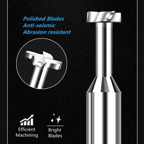 NACX HSS-AL T-slot end mill, unfinished aluminum, 14mm dia x 60mm, 6-flute.
