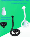 Flexible Welding Fume Extraction Arm With Swivel Joints And Vent Hood For Soldering, black and white bamboo-patterned tubes