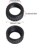 10Pcs Universal 17mm Ball Joint Adapter Kit With Fixed Ring Nut And Screw Cap For Car Phone Mounts black screw cap