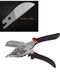 Ergonomic Angle Shear Cutter With Non Slip Grip For Wood And PVC Pro Grade, Adjustable Cutting Tool With 100mm Blade shown