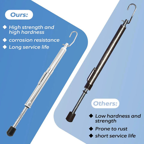 Pressure Gauge 0 To 35 Lbs For ADA Compliant Door Tests In Office Buildings Shopping Malls And Commercial Spaces A Handy Go To Tool For Inspectors And Maintenance Pros Quick Door Tightness And Swing Force Checks, stainless steel door gauge with hook