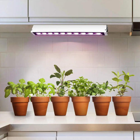 Indoor plants under 24 Inch Full Spectrum LED Plant Grow Light With Red Spectrum Boost For Budding And Flowering, 60 Watt Equivalent