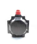 Beefy High Torque Servo Motor 1.3KW 1500RPM 200V AC For Industrial Motion Control And CNC Use Replacement For USAFED-13CS2 Built Tough With Smooth Precision And A Seven Eighths Inch Shaft, black front view