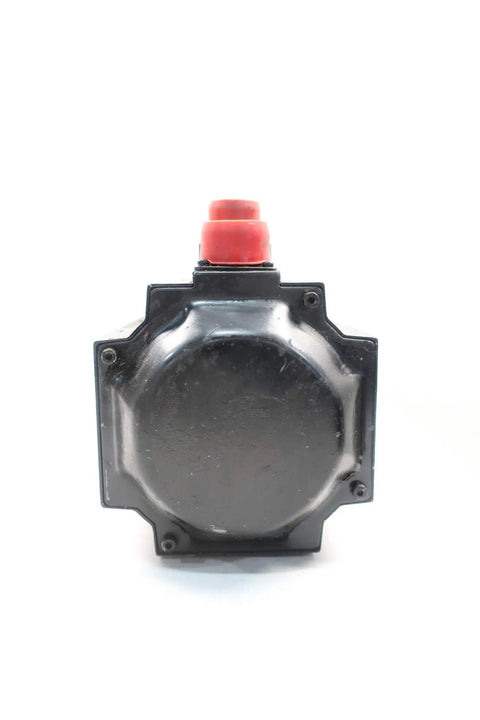 Beefy High Torque Servo Motor 1.3KW 1500RPM 200V AC For Industrial Motion Control And CNC Use Replacement For USAFED-13CS2 Built Tough With Smooth Precision And A Seven Eighths Inch Shaft, black front view