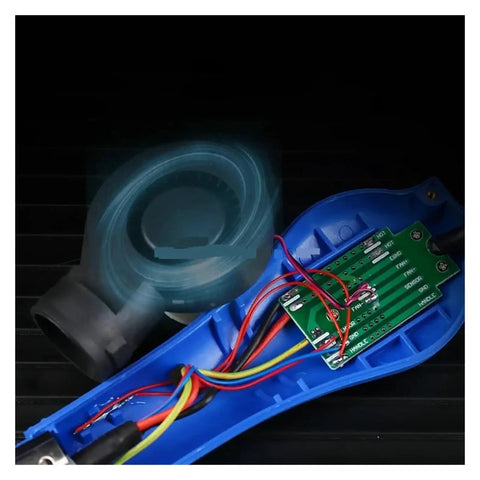 Inner wiring of 650W Soldering Iron Station Pro Grade With Hot Air Gun Desoldering System, Low Noise Brushless Fan visible.