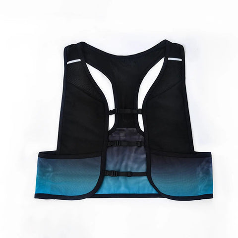 Back view of Ultra Lightweight 3L Hydration Vest For Hiking And Trail Running On The Go Leakproof Water Backpack with mesh straps