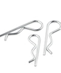 30Pcs Hitch Pin Clips And R Clips Zinc Plated Cotter Pins Kit With 5 Sizes M1.2 M1.5 M2 M2.8 M3