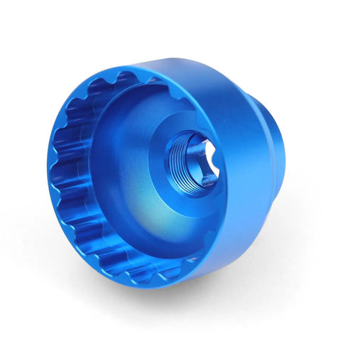 Blue aluminum 16-Notch Bottom Bracket Tool Universal Fit For Shimano Chris King SRAM FSA MegaExo Surly Hope And More