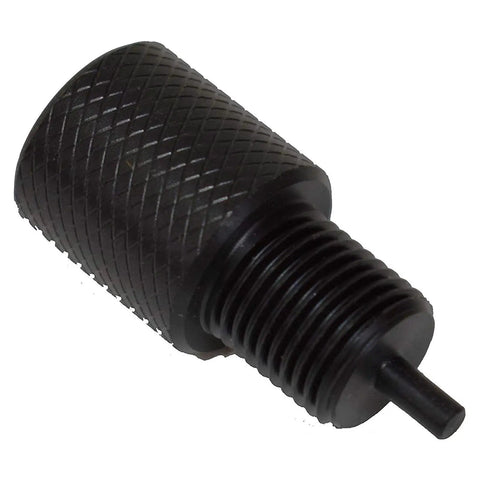 Heavy Duty Nylon Brake Proportioning Valve Bleeder Tool For GM Style PV2 PV4 Combo Valves Universal Disc Drum and Dual Disc No Sweat Garage Essential Real Smooth Bleeding Kit Replacement AC Delco 1721353 1721371, black nylon bleeder valve fixture, knurled design.