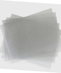 12 Pack Bumper Repair Mesh Kit For Cars And Trucks Quick Thermoplastic Welding Screen Mesh For DIY Car Damage Fix Easy To Use Durable Wire Mesh For Bumpers No Pro Skills Needed, showing overlapping transparent mesh sheets for car bumper repairs