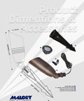 Brass Landscape Spotlight 4-Pack With Bulb Kit Dope Outdoor Uplights For House And Tree Low Voltage 12V LED dimensions and parts.