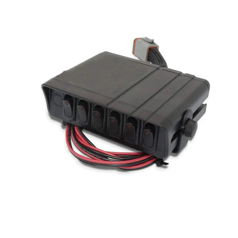 Five Circuit Hydraulic Multiplier Kit with Selector Valve and Switch Box for Open Closed or FPC Systems, weatherproof 12V power