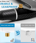 Ultra Slim Dual Nozzle Bidet Attachment For Toilet With Adjustable Water Pressure Non Electric Fresh Cold Water Seat Attachment For Feminine And Posterior Wash No Fuss Easy Install Black showcasing durable brass water inlet.