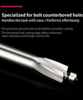 M4 straight-shank counterbore end mill, 4-flute HSS, side view