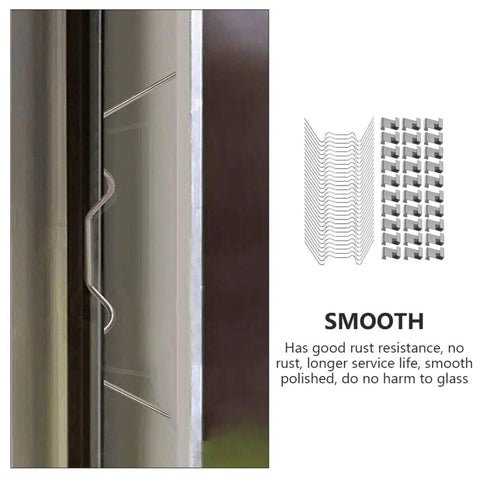 100 Pieces Greenhouse Fixing Clips Kit With 50 Z Overlap Clips For Glass Pane Repair Windproof Weather Resistant Designed For Double Glazing Panels That Stays Put In Windy Conditions And Weatherproof For Any Season
