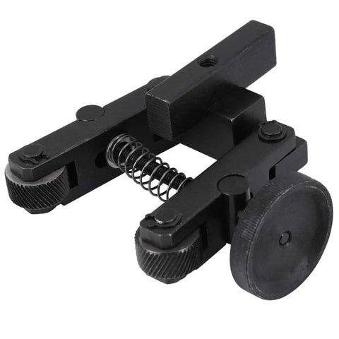 Four Wheel Knurling Tool for Mini Lathe with Adjustable Shank and Spring Action, heavy duty 45 carbon steel body, two knurling wheels