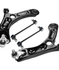 Upgrade Your Ride With This Awesome Frenzybro Front Lower Control Arm Kit That Comes With 4 Pcs Including Left And Right Arms Plus Ball Joints And Sway Bar Links For Smooth Handling And Rock Solid Durability. black steel front lower control arms with ball joints and sway bar links