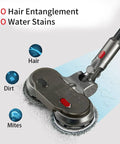 Electric Mop Attachment For Dyson V7 V8 V10 V11 Vacuums With LED Headlights And Water Reservoir preventing dirt and hair issues