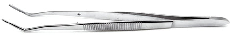 16cm Stainless Steel Foil Cotton Tweezer And Dressing Pliers Set 2 Piece With Serrated Beak For Dental Procedures And Diagnostics Pro Grade Dental Forceps Kit For Clinic Use High Precision Instruments, side view