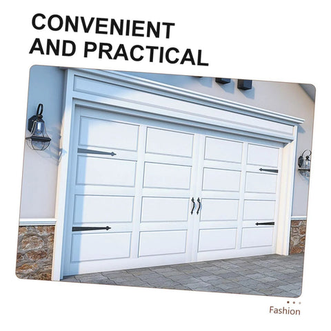 Convenient and practical garage with heavy duty garage door hinges for home and industrial security.