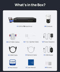 Components of Hardwired Security Camera System with Night Vision and One Way Audio, Dope 8 Channel 3K Lite DVR, 8 Outdoor 5MP Cameras