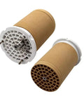 Heavy Duty Heating Element For Hot Air Welding Machine 16KW 480V Industrial Plastic Welder Replacement Part, two cylindrical elements with brown and white materials.