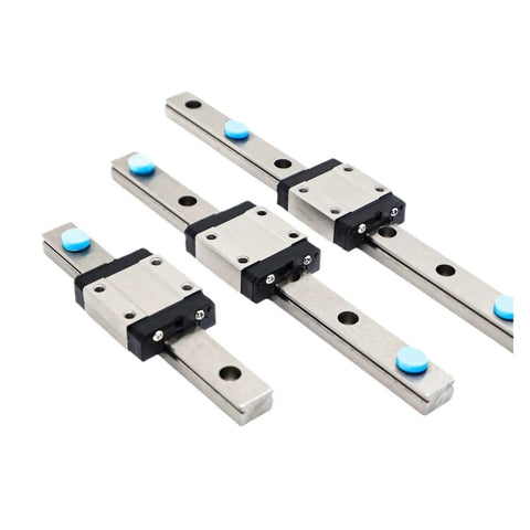 Plug And Play Linear Guide Rail With Block For CNC And 3D Printer C Or H Type High Precision Smooth Motion For Small Machines Compact Design With Pre Drilled Holes For Quick Alignment And Easy Installation In Tight Spaces, MGN12H linear rail set