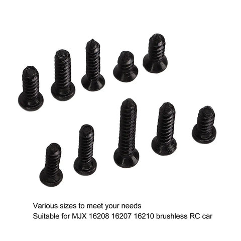 Premium Stainless Steel RC Car Screw Kit With Transparent Storage Box For 1 16th Brushless RC Cars, rustproof fasteners