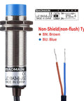 M18 Capacitive Proximity Sensor Switch 1 to 10mm Detect Range NC Output AC 90 to 250V 200mA 18mm Cylinder Style