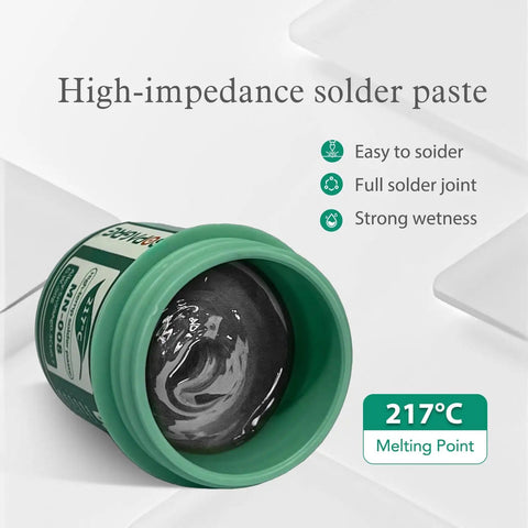 Lead Free No Clean SMD Solder Paste For Phone Repair With Tin 99 Percent Silver 0.3 Percent Copper 0.7 Percent Alloy 217 Degree Celsius