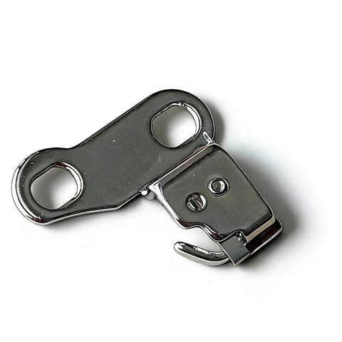Two Pack 416143901 Shuttle Hook Plate Spare Part For Industrial Sewing Machines 65 80E 90E 18525 High Strength Metal Hook For Precise Stitching, close-up