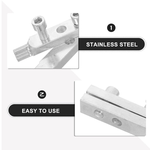 Rock Solid 2 Set Steel Tap Extractor Kit For Removing Broken Screws Bolts And Faucets Like A Pro To Fix Plumber Headaches Fast Without Wasting Time On Stubborn Threaded Damage At Home stainless steel tool close-up