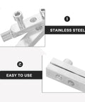 Awesome 2 Set Silver Steel Tap Extractor Kit For Rocking Broken Screw Removal And faucet thread removal tools stainless steel, easy use