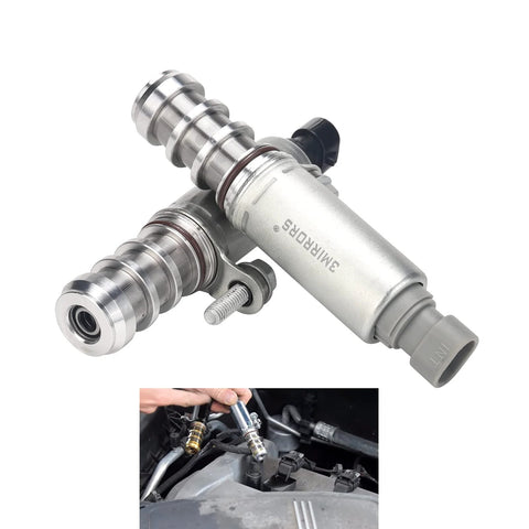 Camshaft Position Actuator Solenoid Valve Kit For GM Cars 2.0L 2.2L 2.4L Engines Fits Chevy Malibu Equinox Cobalt HHR Pontiac G6 Terrain Saturn Aura Buick Verano And More Replaces 12655420 12655421 VVT Intake Exhaust