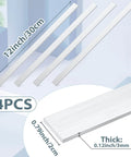 Four Piece Pack Of 304 Stainless Steel Flat Bar Rectangular Bars, 0.125 Inch Thick, 0.78 Inch Wide, 12 Inch Long, Ideal For Kitchen DIY Crafts And Metalworking For DIYers, MorningRo