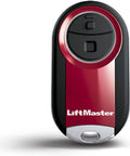 Universal Garage Door Remote For All Major Brands Pocket Size And Wireless Programmable Two Button Controller For Multiple Doors And MyQ Lights Made To Fit Your Busy Hustle, red and black design.