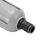 Close-up of Pro Grade Auto Drain Valve For Air Compressors DN15 0.2-1.2 MPa, showing translucent aluminum shell and connection end.