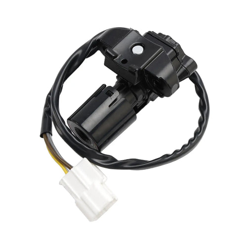 Ignition Switch Lock and Keys Kit For Kawasaki ER6N Z1000SX ER650 Ninja 650 400R Motorcycle 2011 To 2019 shown in black with wiring
