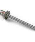 SFU1204 Ball Screw CNC Kit 12mm Diameter 4mm Lead 650mm Length With Nut End Supports, side view of screw with nut housing