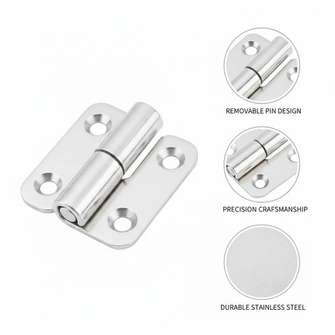 Quick Swap Removable Pin Hinge One Piece With Lift Off Center Pivot For Easy Cabinet And Door Removal Hassle Free Hardware For Painting Cleaning And Weekend Warrior Projects Solid Build