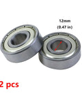 Two Pack 12mm Bore 32mm Outer Diameter 10mm Width Double Shielded Deep Groove Ball Bearings 6201ZZ High Speed Radial Ball Bearings