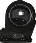 Rear Engine Mount Assembly For 1999 To 2005 Chrysler Dodge Mitsubishi Eclipse Galant Sebring Stratus 2 4L Inline Four top view showing steel bracket and rubber.