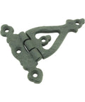 Pack Of 2 3 Inch Cabinet Door Strap Hinges With Hardware Rust Resistant Black Wrought Iron Flush Mount Hinges