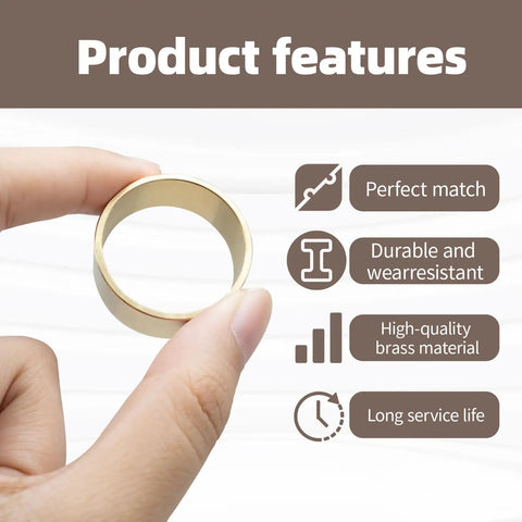Bronze Bushing Replacement 2 Pack For Lawn Mower Clutch Parts 20 And 30 Series With Three Quarter Inch Crankshaft Fit 200349A 350339 Compatible Durable Bronze Bushing Set For Easy Install In Garden Equipment, brass bushing close-up