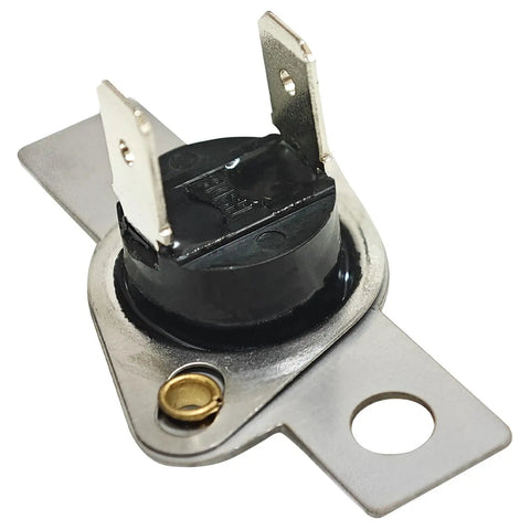 Replacement Thermistor Inlet Control for Dryer Heating Element WE4M398 showing metal and plastic structure