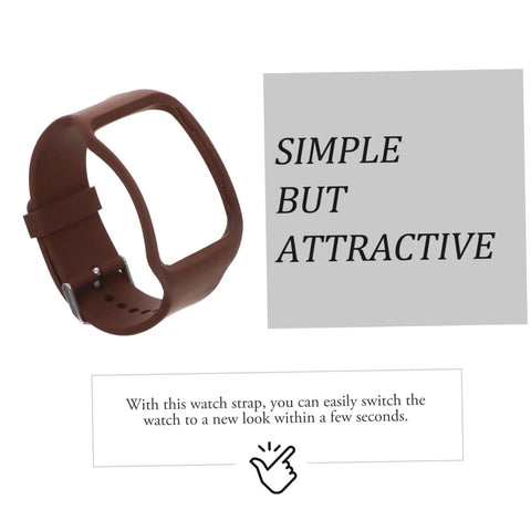 Replacement Watch Band For Gear S R750 Compatible Leather And Rubber Strap For Men And Women Slim Comfortable Easy Clip